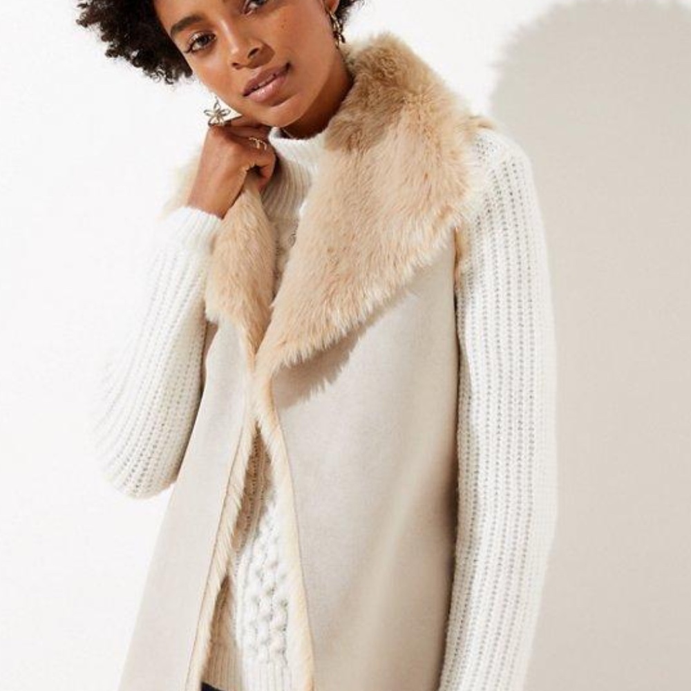 Loft - Reversible Faux Shearling Vest
